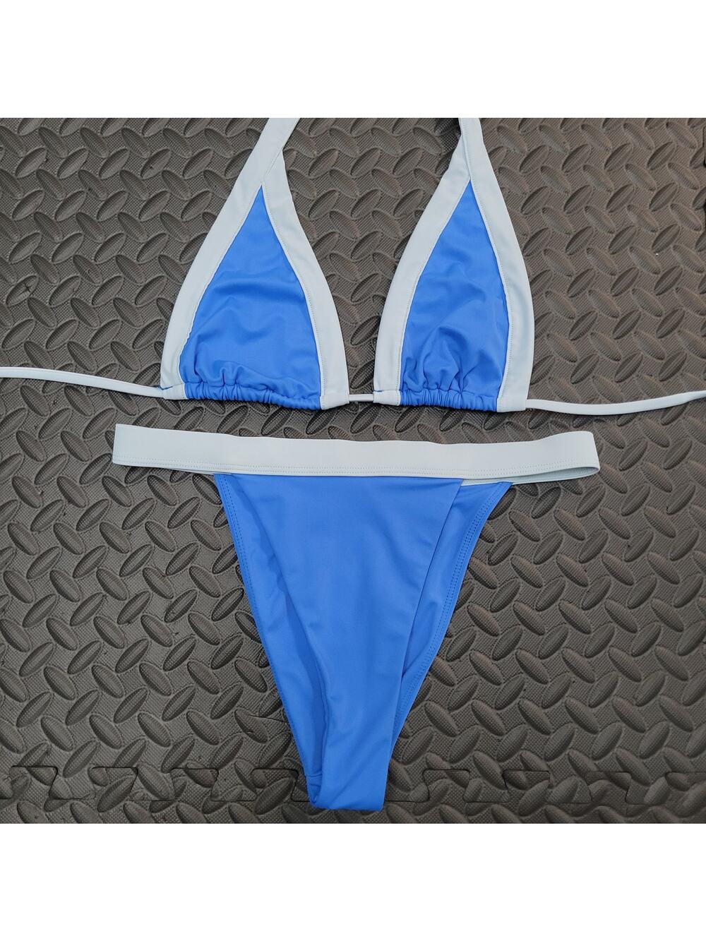 PacSun Swim Bikini Small High Waist Colorblock Swimwear Summer Resortwear